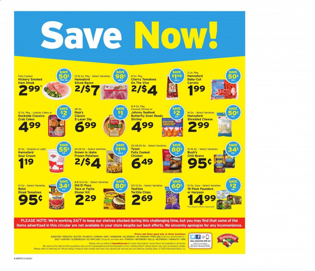 Hannaford (ME) Weekly Ad Flyer January 24 to January 30