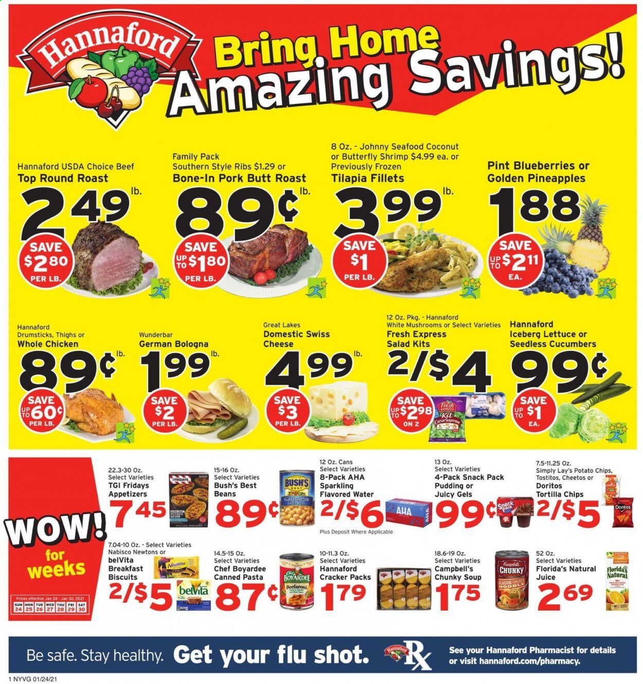 Hannaford (NY) Weekly Ad Flyer January 24 to January 30