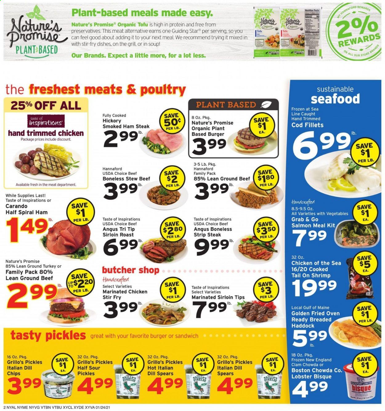 Hannaford (NY) Weekly Ad Flyer January 24 to January 30