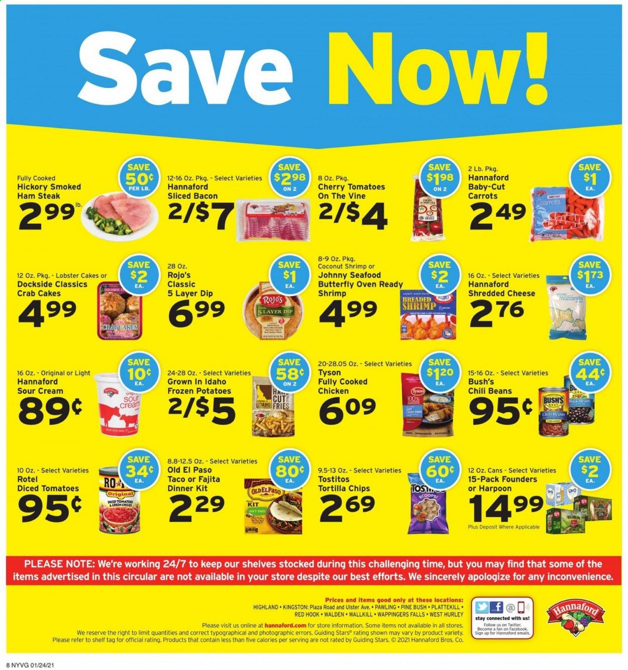 Hannaford (NY) Weekly Ad Flyer January 24 to January 30