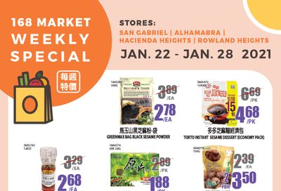 168 Market (CA) Weekly Ad Flyer January 22 to January 28, 2021