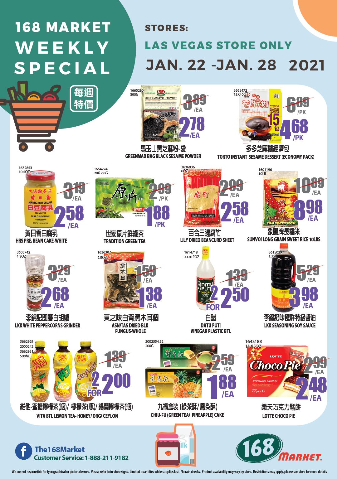 168 Market (NV) Weekly Ad Flyer January 22 to January 28, 2021