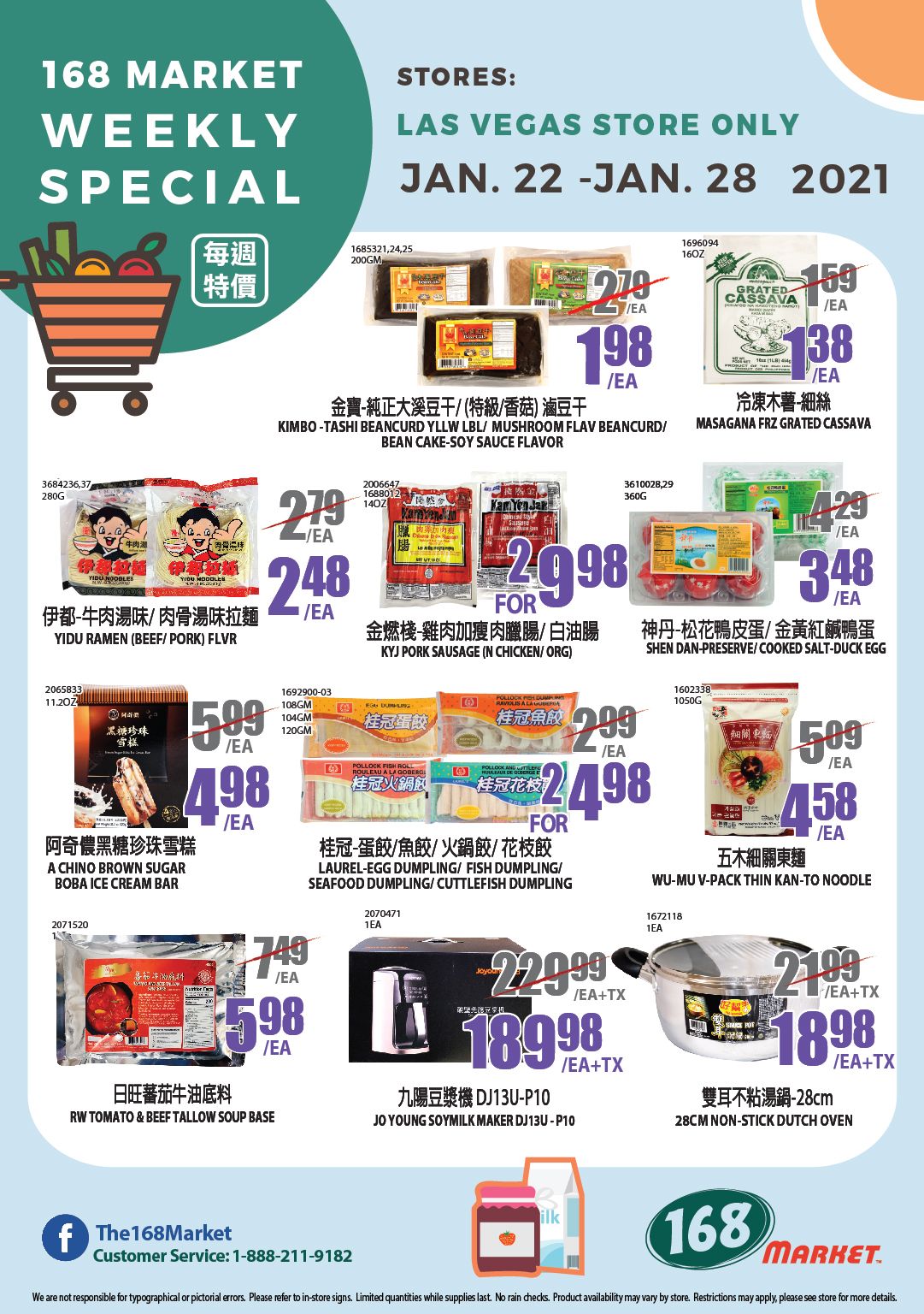 168 Market (NV) Weekly Ad Flyer January 22 to January 28, 2021