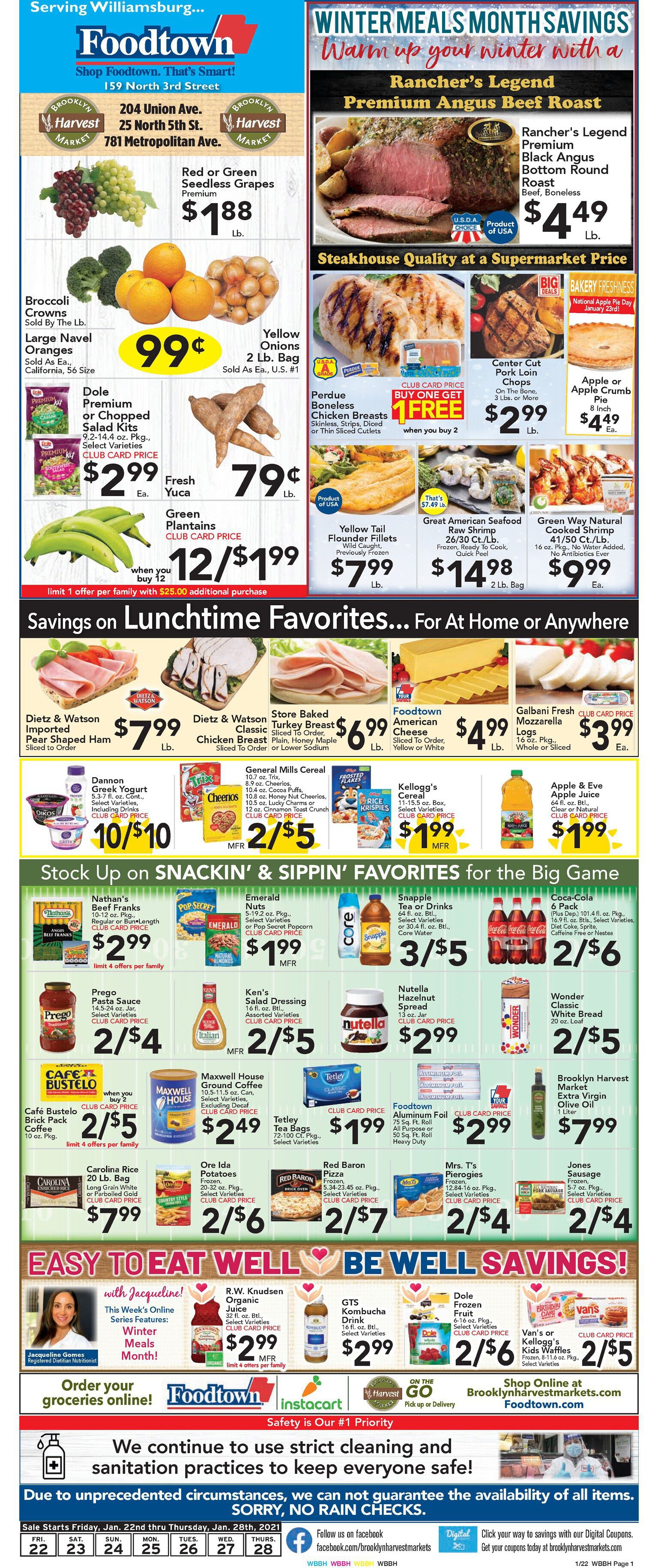 Brooklyn Harvest Market Weekly Ad Flyer January 22 to January 28, 2021