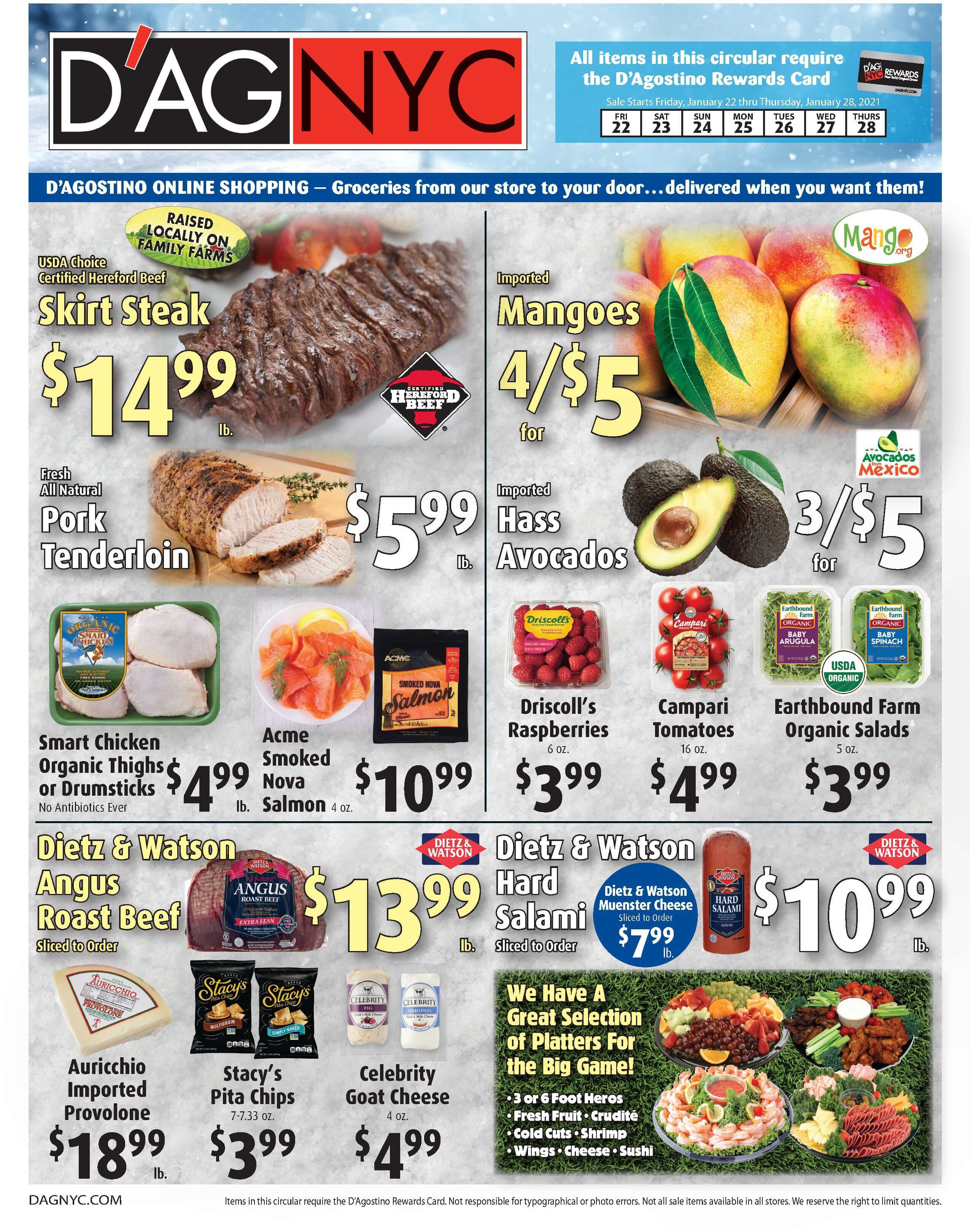 D'Agostino Weekly Ad Flyer January 22 to January 28, 2021