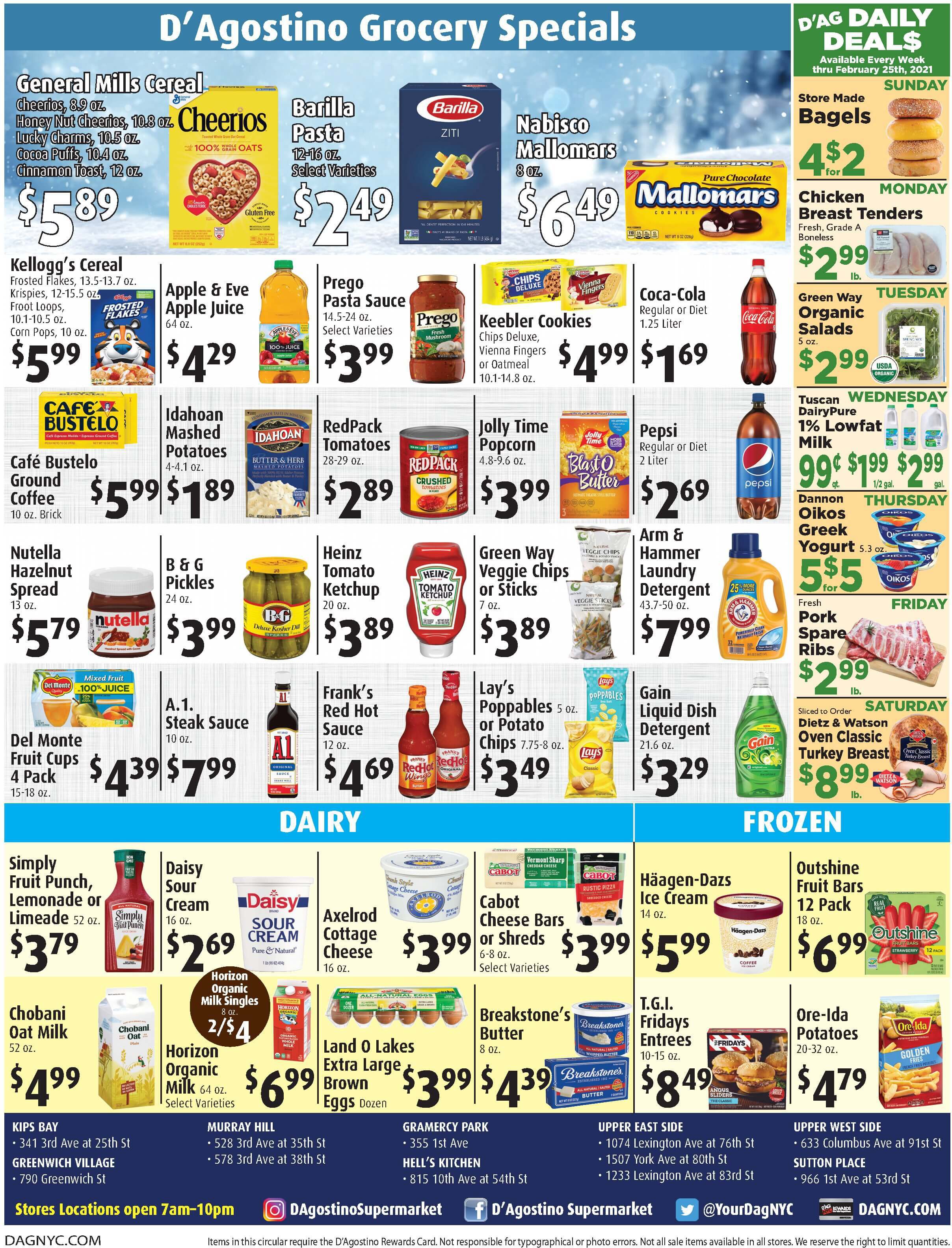 D'Agostino Weekly Ad Flyer January 22 to January 28, 2021