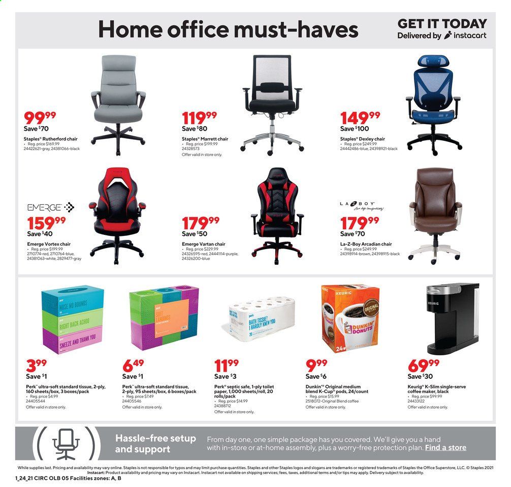 Staples Weekly Ad Flyer January 24 to January 30