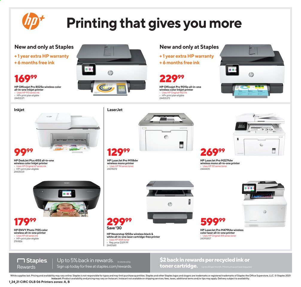 Staples Weekly Ad Flyer January 24 to January 30