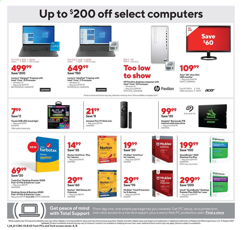 Staples Weekly Ad Flyer January 24 to January 30