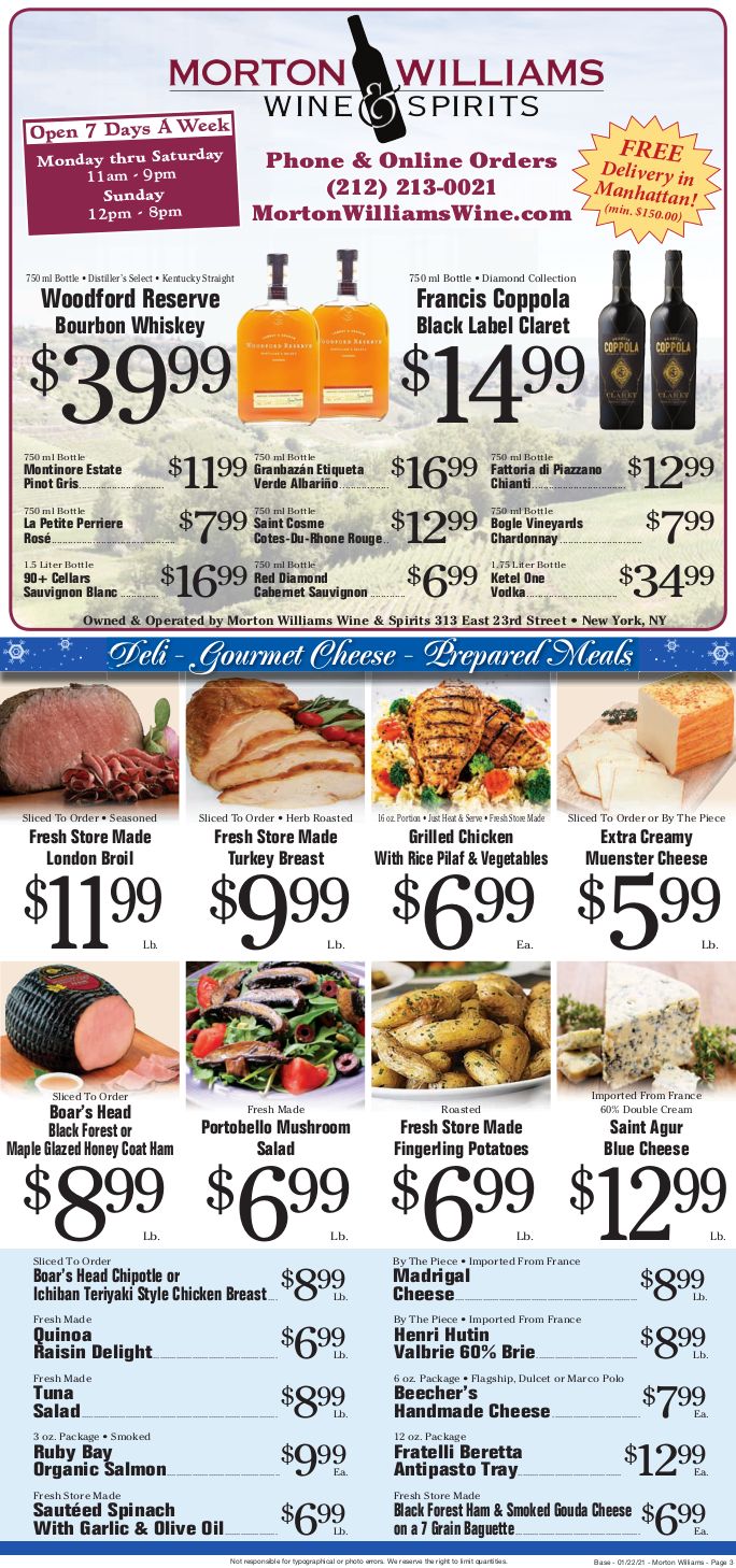 Morton Williams Weekly Ad Flyer January 22 to January 28, 2021