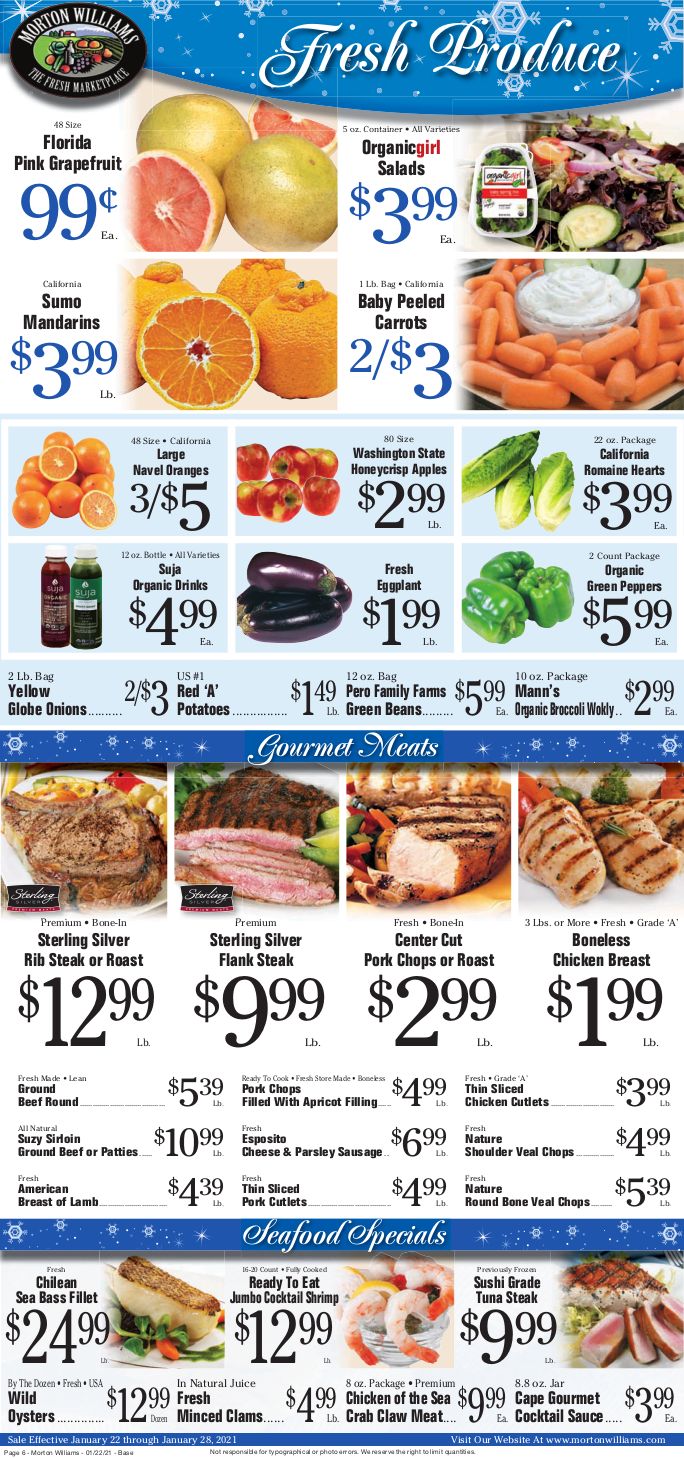 Morton Williams Weekly Ad Flyer January 22 to January 28, 2021