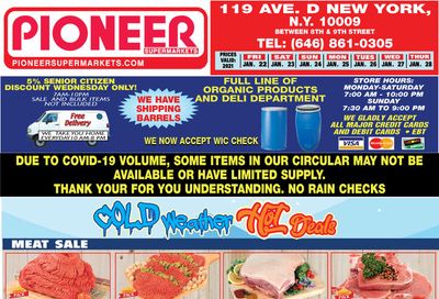 Pioneer Supermarkets Weekly Ad Flyer January 22 to January 28, 2021