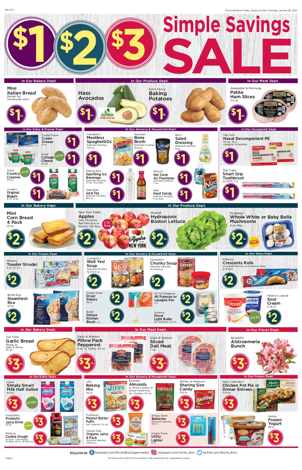 Roche Bros Supermarkets Weekly Ad Flyer January 22 to January 28, 2021