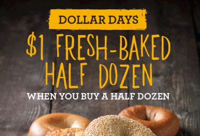 January 23 and 24 Only: Shmear Society Members Can Get a $1 Half Dozen with the Purchase of Another Half Dozen at Einstein Bros. Bagels