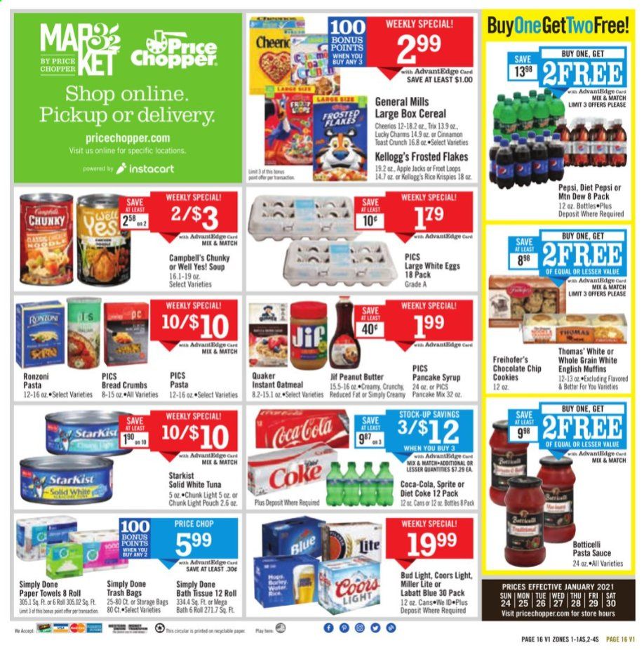 Price Chopper (CT, MA, NH, NY, PA, VT) Weekly Ad Flyer January 24 to January 30