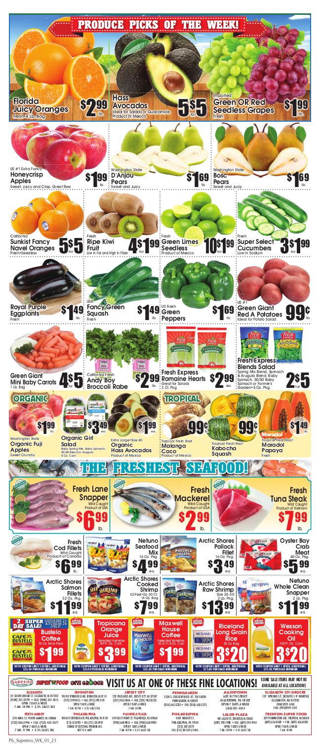 Supremo Food Market Weekly Ad Flyer January 23 to January 29, 2021