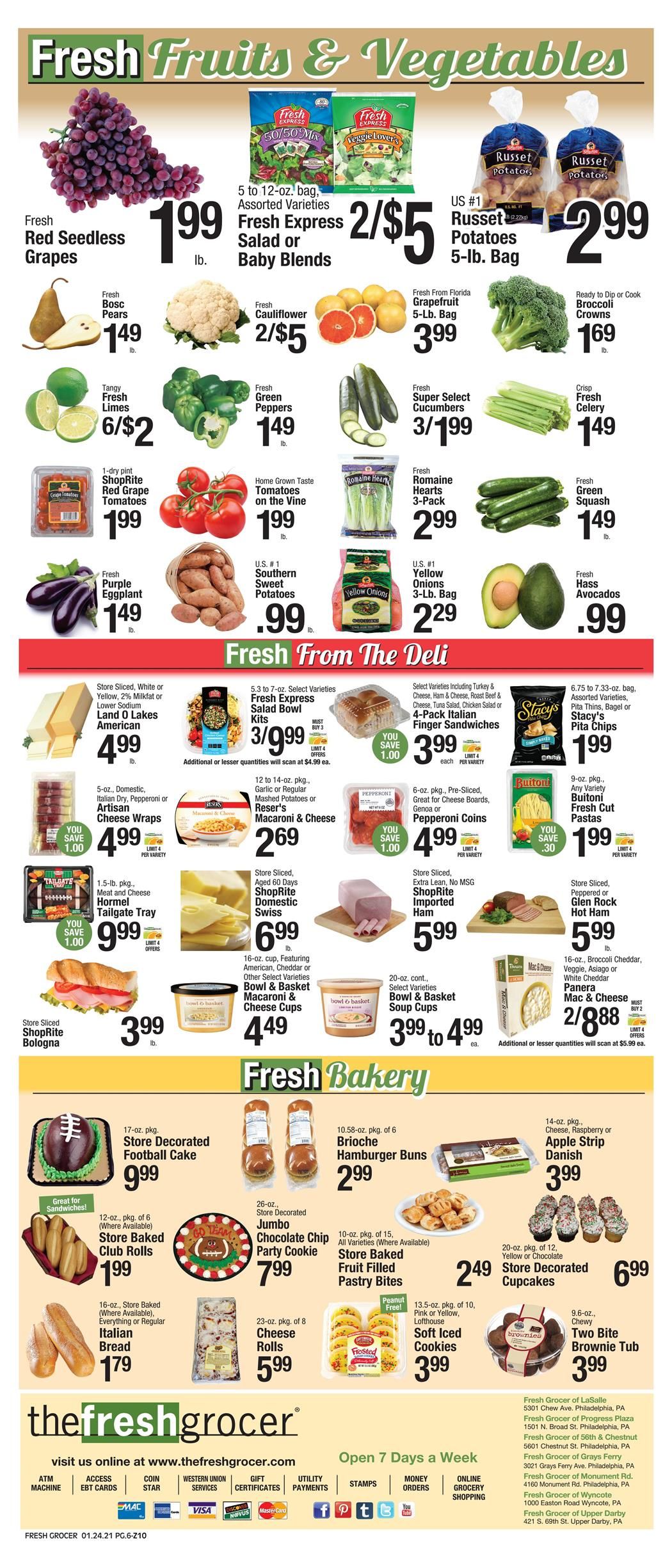 The Fresh Grocer Weekly Ad Flyer January 24 to January 30, 2021