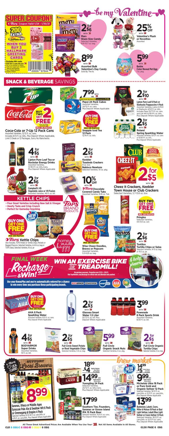 Tops Friendly Markets Weekly Ad Flyer January 24 to January 30, 2021