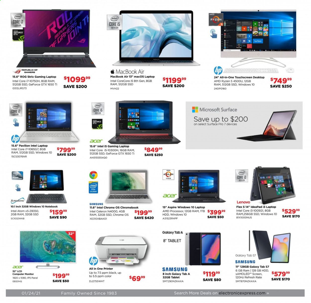 Electronic Express Weekly Ad Flyer January 24 to January 30