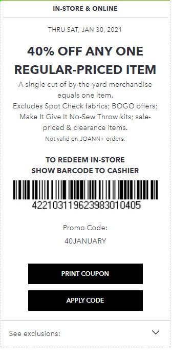 JOANN Weekly Ad Flyer January 24 to January 30