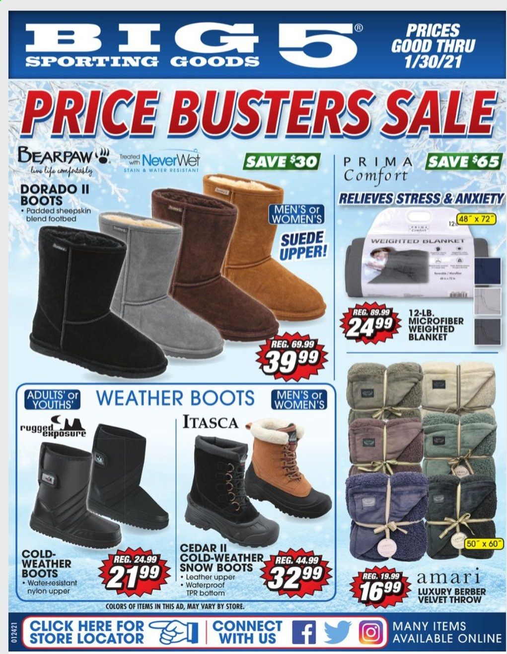 Big 5 Weekly Ad Flyer January 24 to January 30