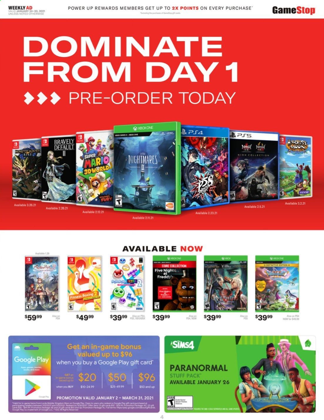GameStop Weekly Ad Flyer January 24 to January 30