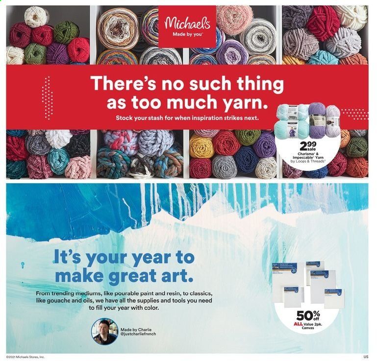 Michaels Weekly Ad Flyer January 24 to January 30