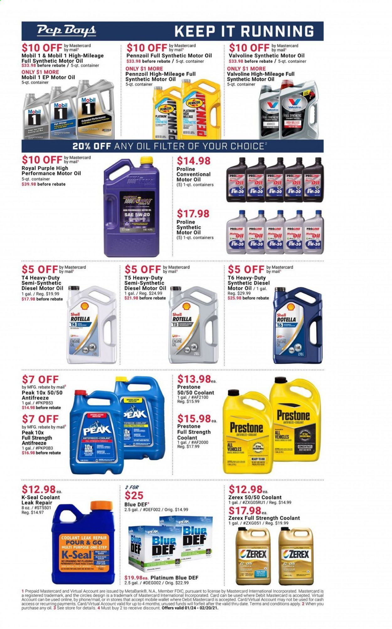 Pep Boys Weekly Ad Flyer January 24 to February 20