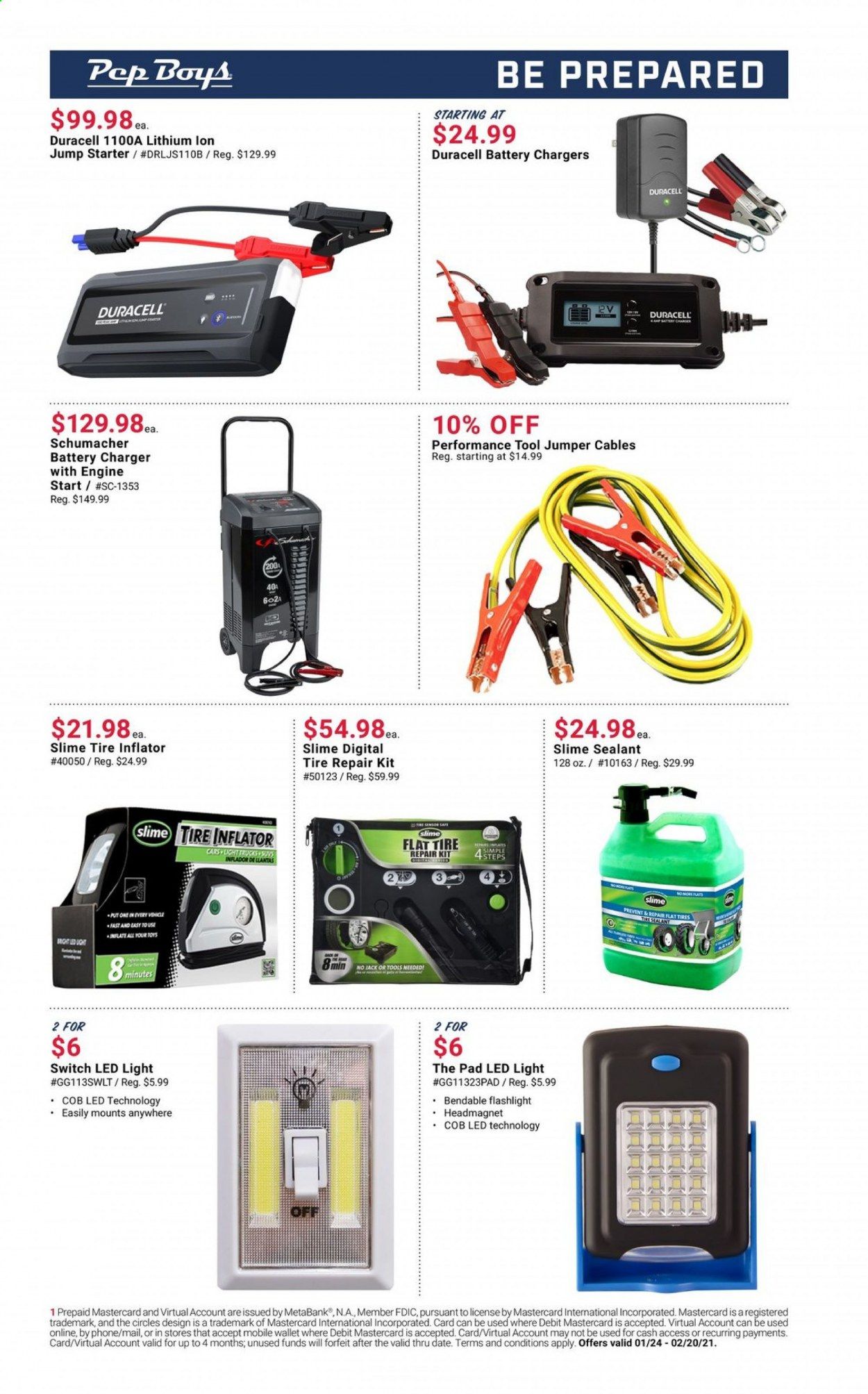 Pep Boys Weekly Ad Flyer January 24 to February 20