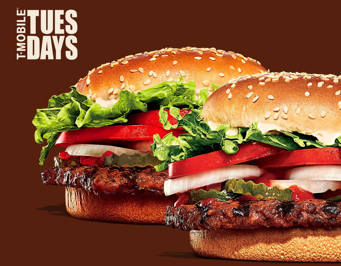 T-Mobile Customers Watch Out for T-Mobile Tuesdays and In-app Whopper Freebies at Burger King 
