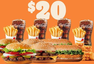 Burger King Introduces the Online or In-app $20 Ultimate Party Bundle with Burgers, Chicken Sandwiches, Fries & More