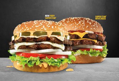 New Fiery Super Star Burger with Double the Cheese and Beef Lands at Hardee's for a Limited Time 