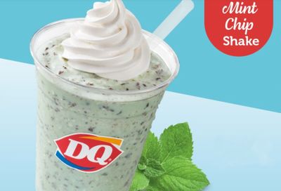 New Mint Chip Shake Arrives at Dairy Queen for a Limited Time