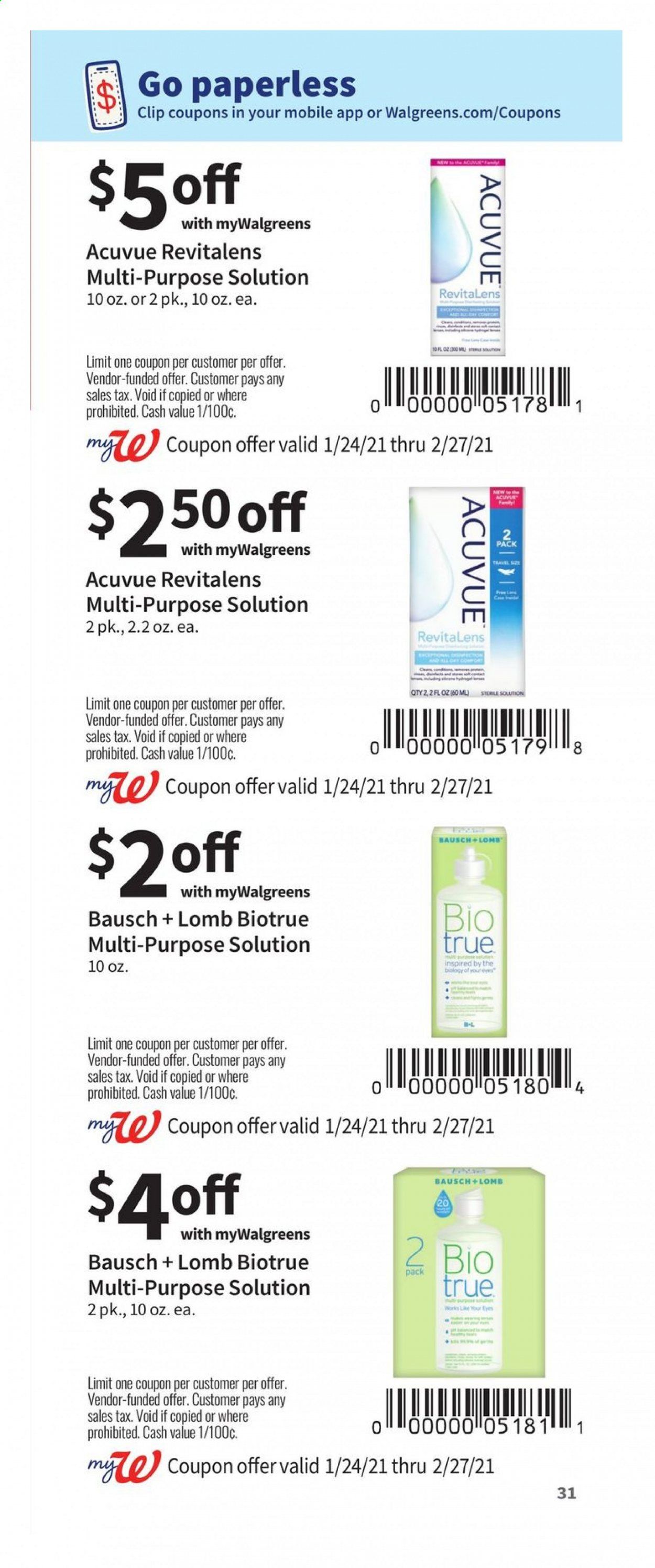 Walgreens Weekly Ad Flyer January 24 to February 27