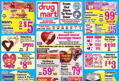 Discount Drug Mart (OH) Weekly Ad Flyer January 27 to February 2
