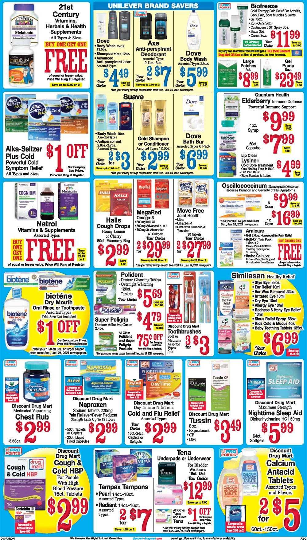 Discount Drug Mart (OH) Weekly Ad Flyer January 27 to February 2