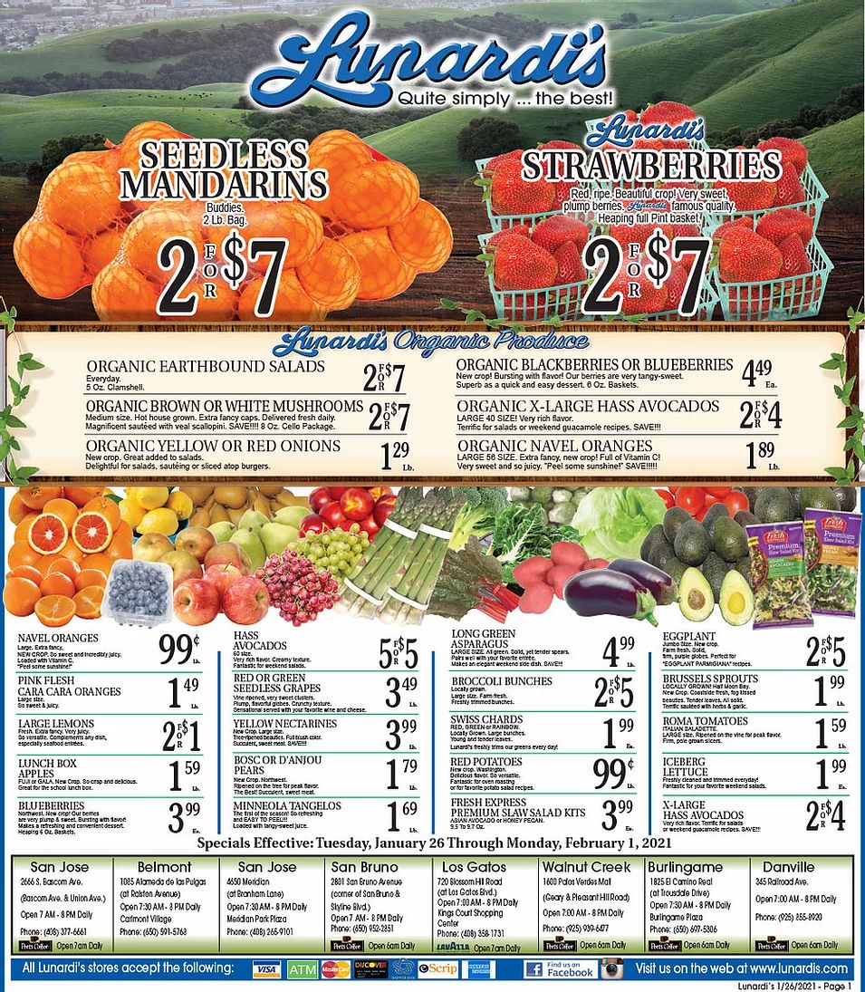 Lunardi's Weekly Ad Flyer January 26 to February 1, 2021