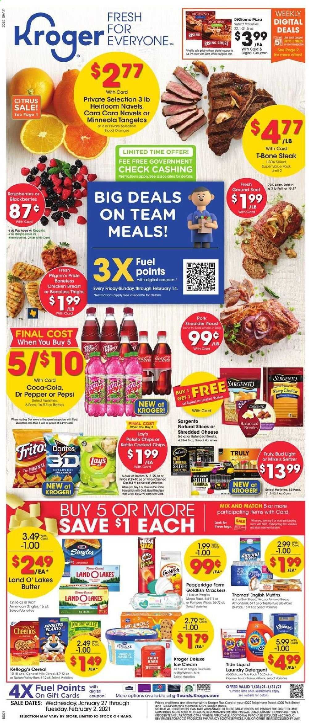Kroger (GA, IL, LA, MI, OK, SC, TN, TX, VA) Weekly Ad Flyer January 27 to February 2