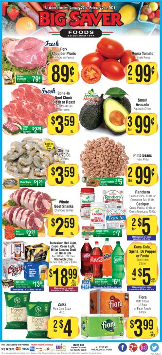 Big Saver Foods Weekly Ad Flyer January 27 to February 2, 2021