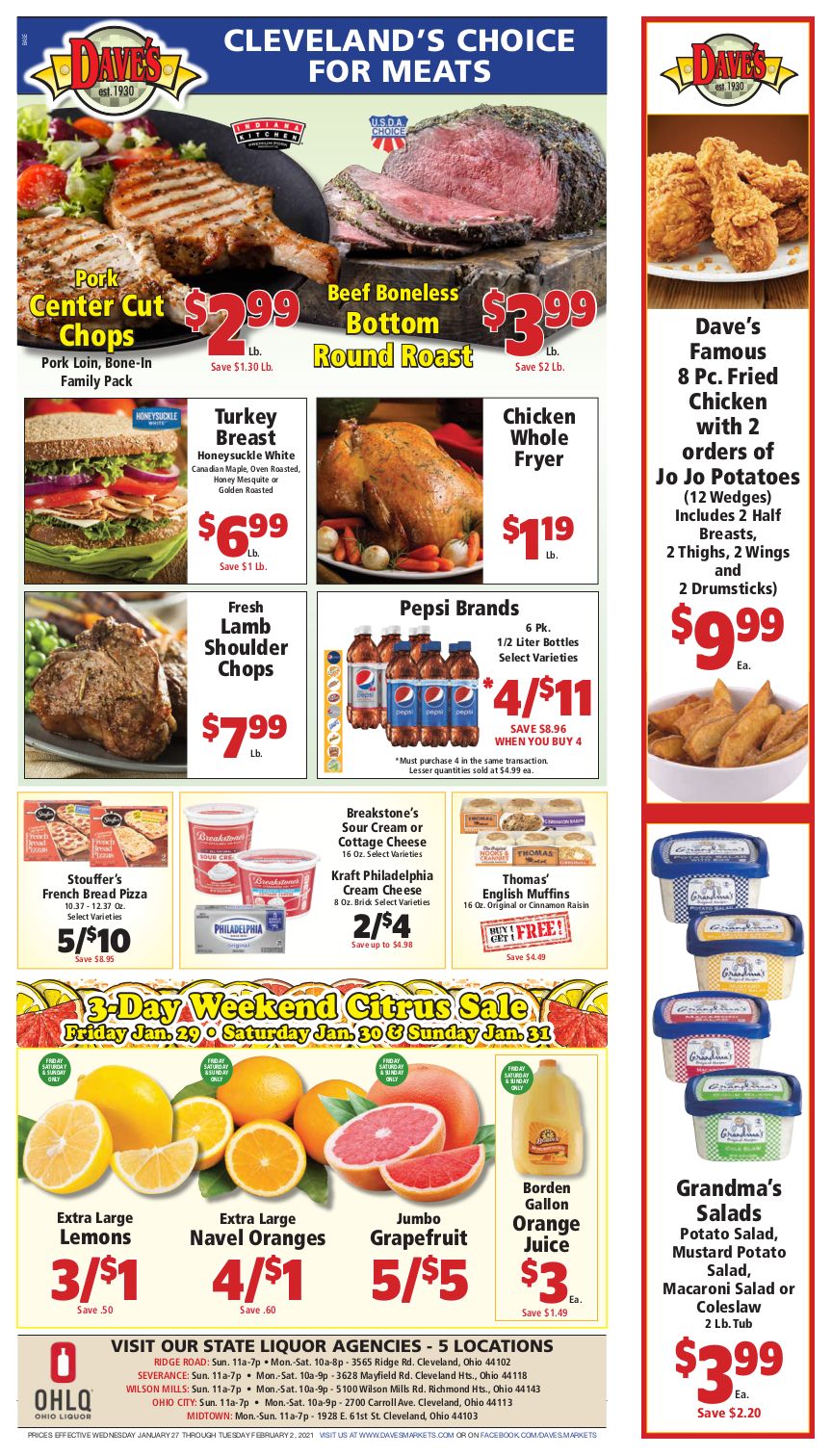 Dave's Markets Weekly Ad Flyer January 27 to February 2, 2021