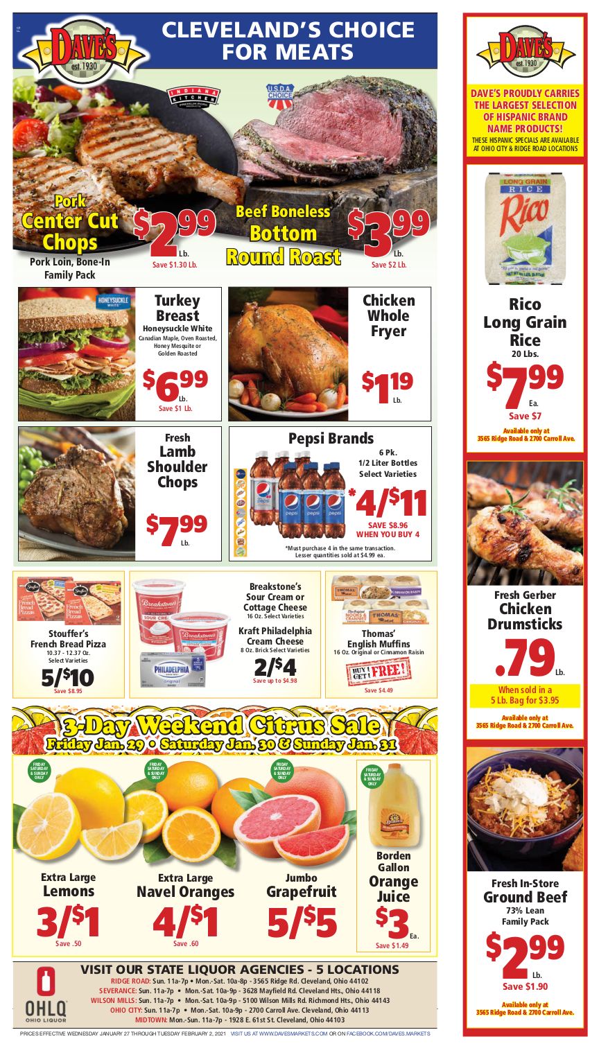 Dave's Markets Weekly Ad Flyer January 27 to February 2, 2021