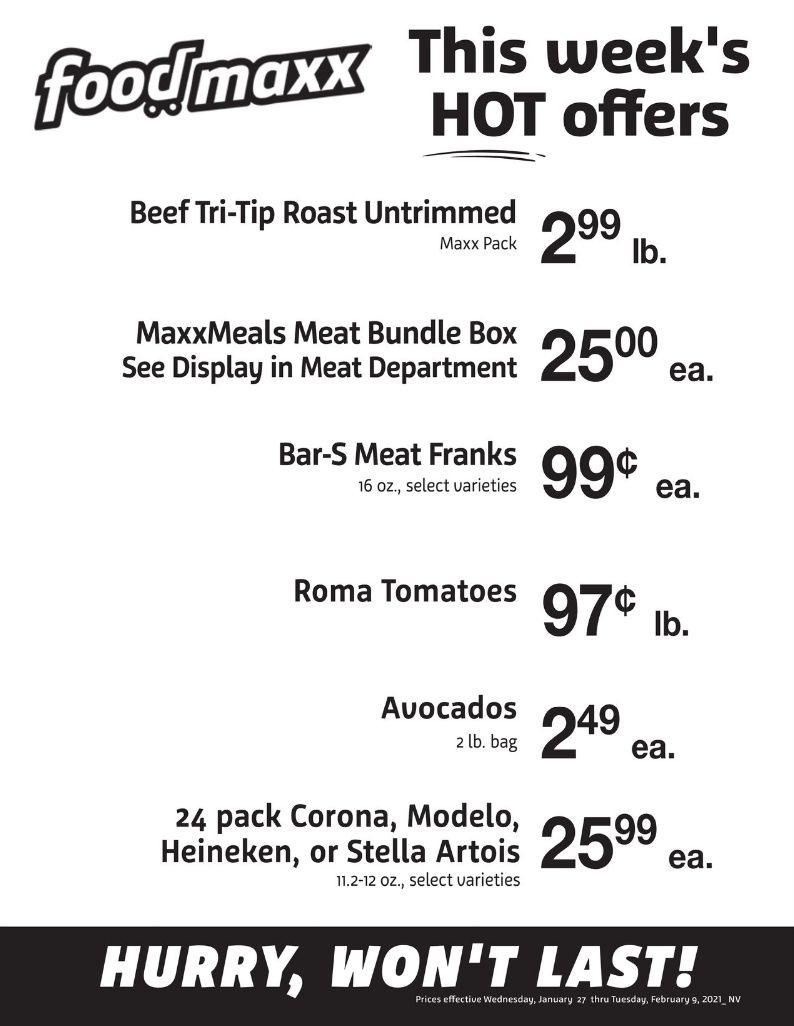 Foodmaxx Weekly Ad Flyer January 27 to February 9, 2021