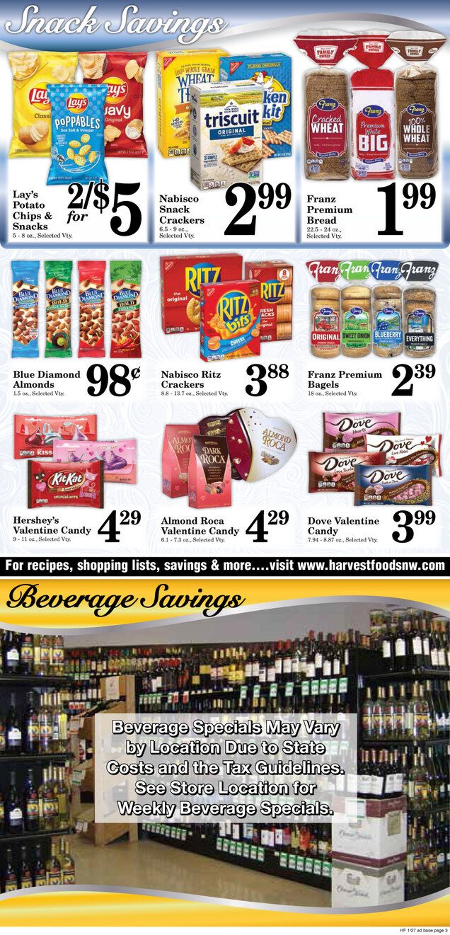 Harvest Foods Weekly Ad Flyer January 27 to February 2, 2021
