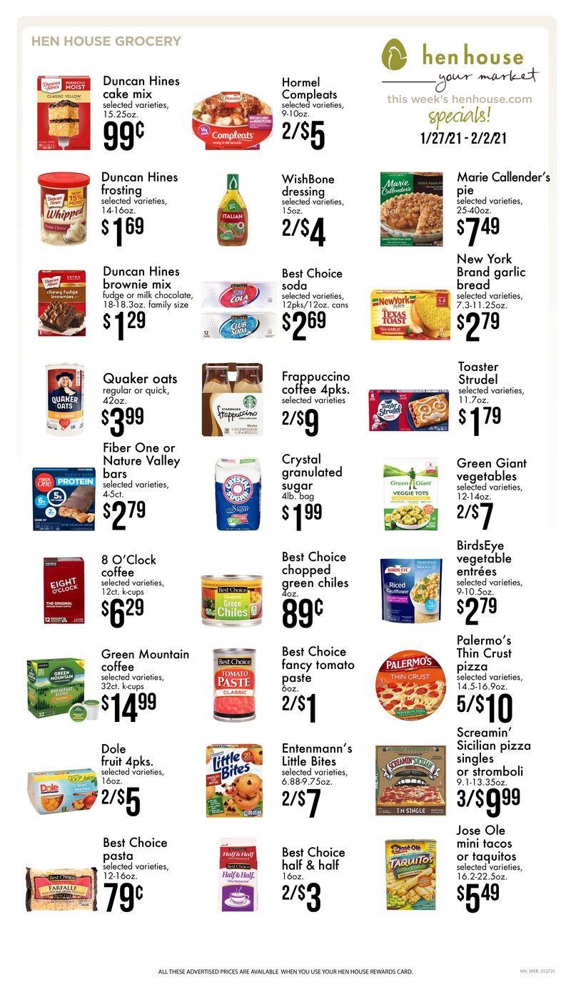 Hen House Weekly Ad Flyer January 27 to February 2, 2021