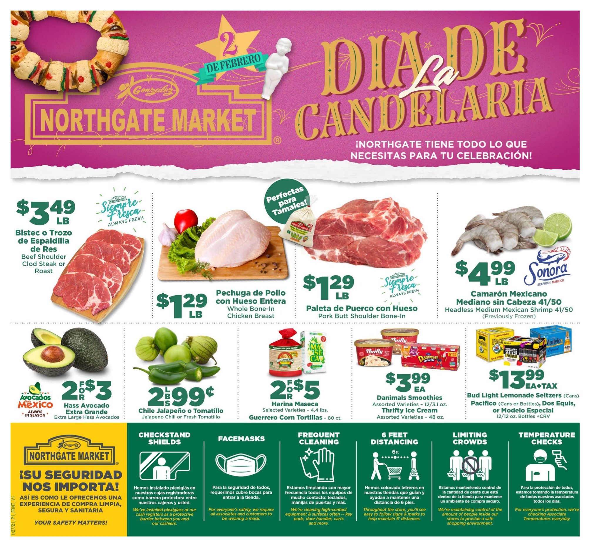 Northgate Market Dia De La Candelaria Weekly Ad Flyer January 27 to February 2, 2021