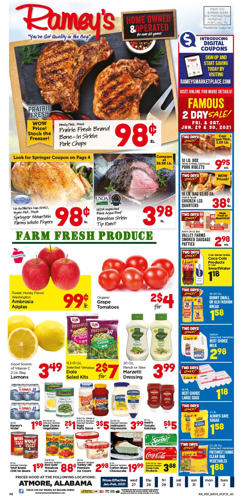 Ramey's Weekly Ad Flyer January 27 to February 2, 2021