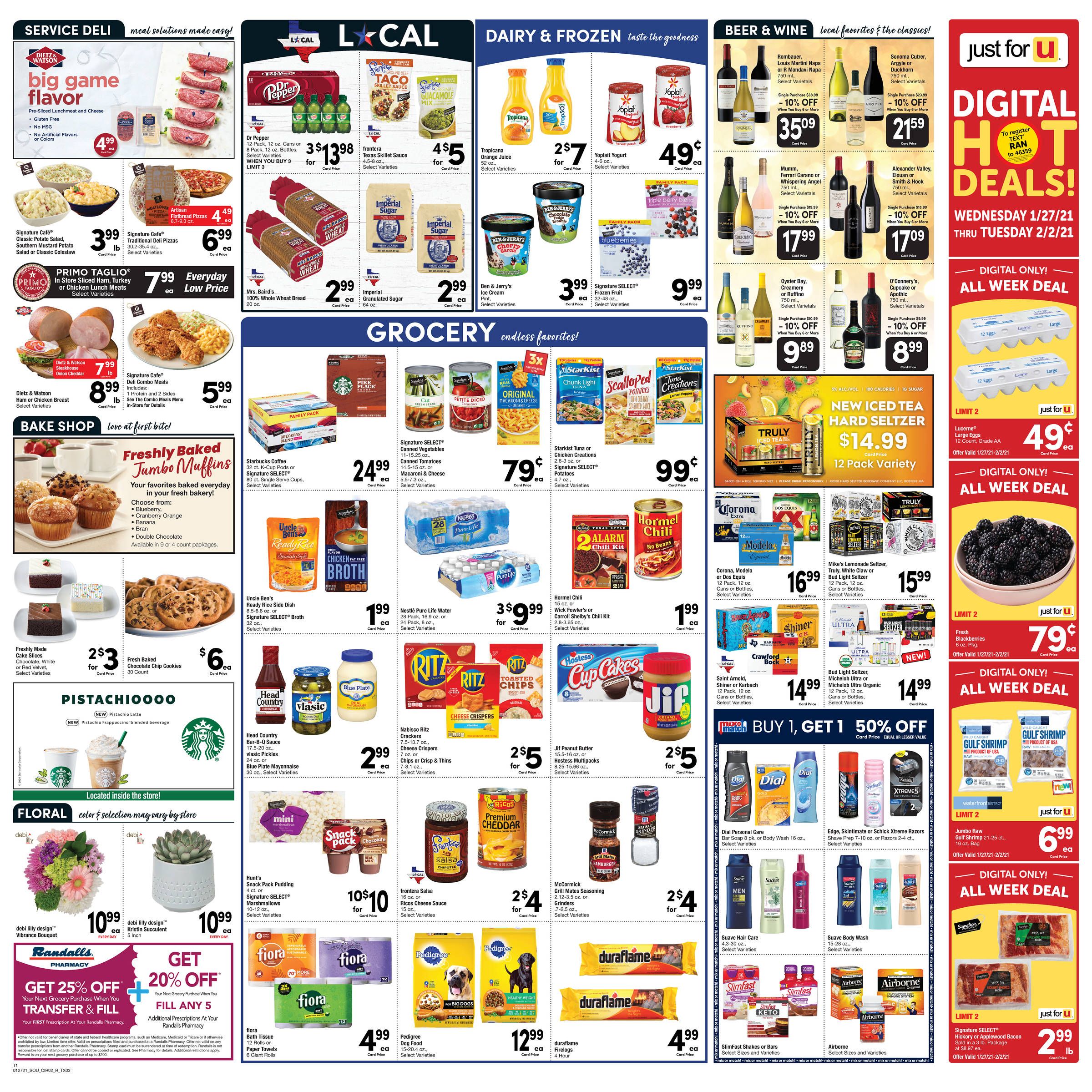Randalls Weekly Ad Flyer January 27 to February 2, 2021