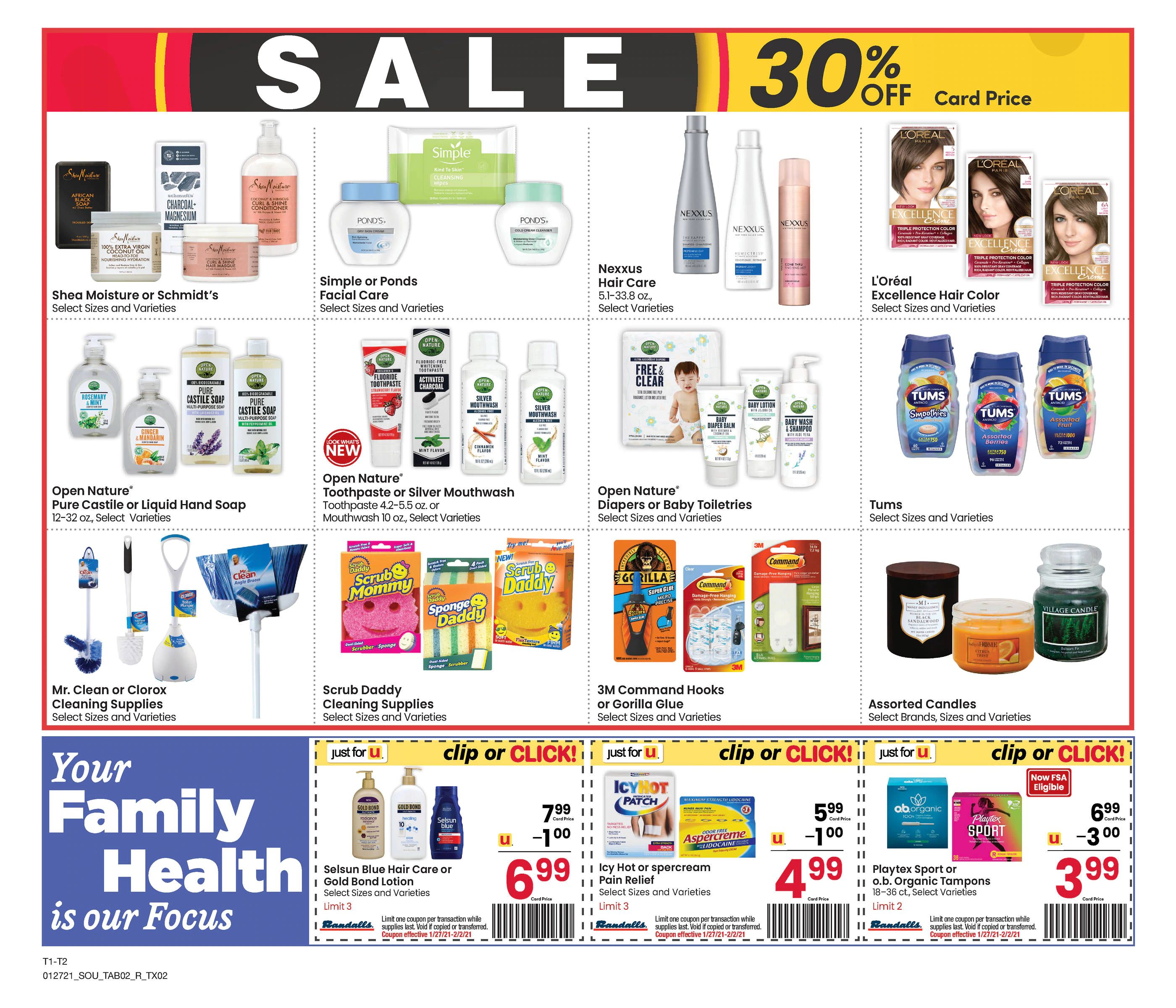 Randalls Weekly Ad Flyer January 27 to February 2, 2021