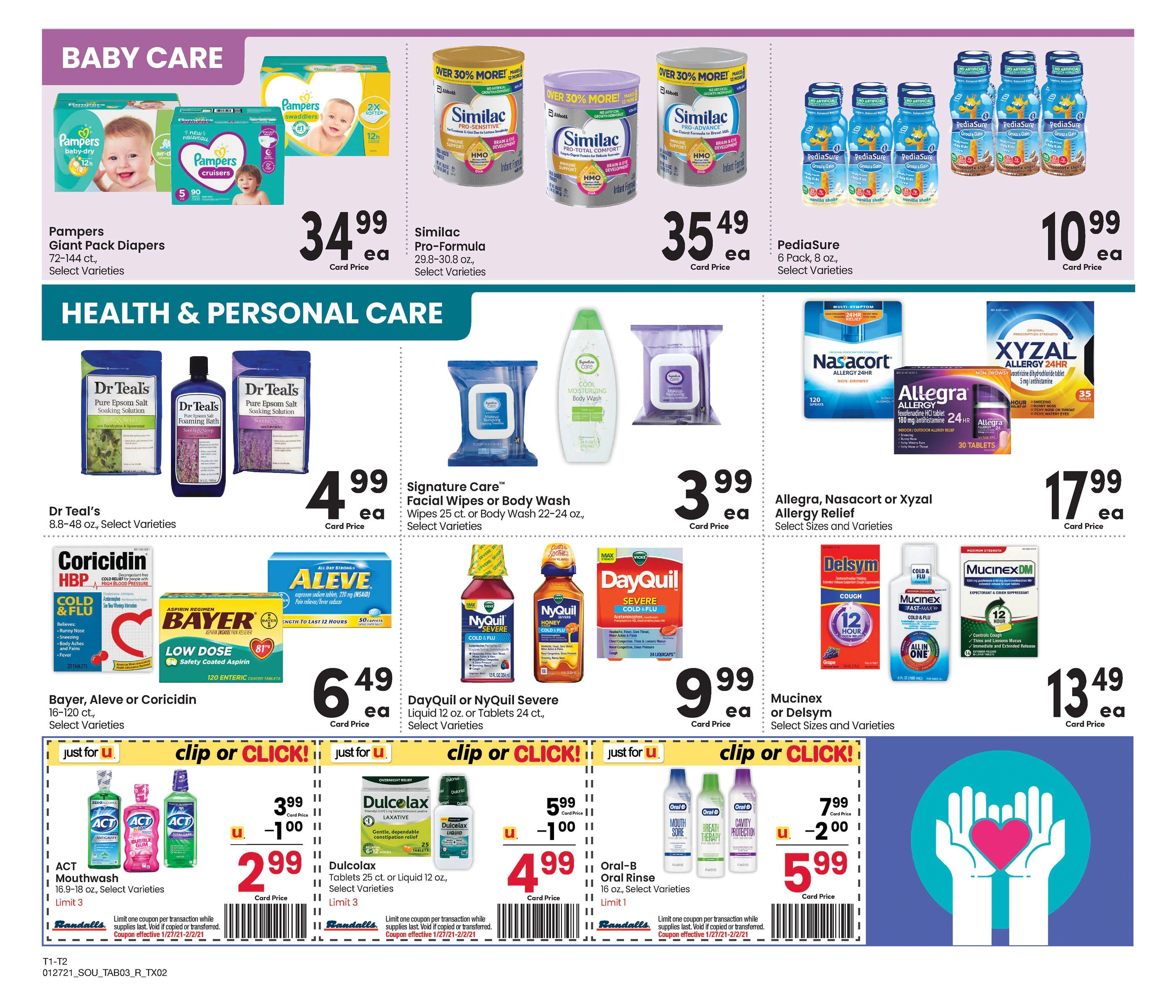Randalls Weekly Ad Flyer January 27 to February 2, 2021