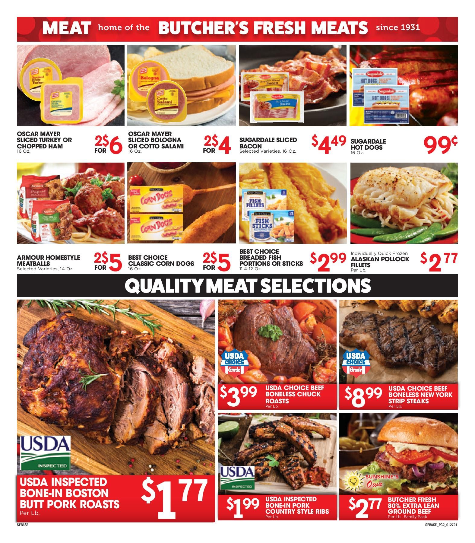 Sunshine Foods Weekly Ad Flyer January 27 to February 2, 2021